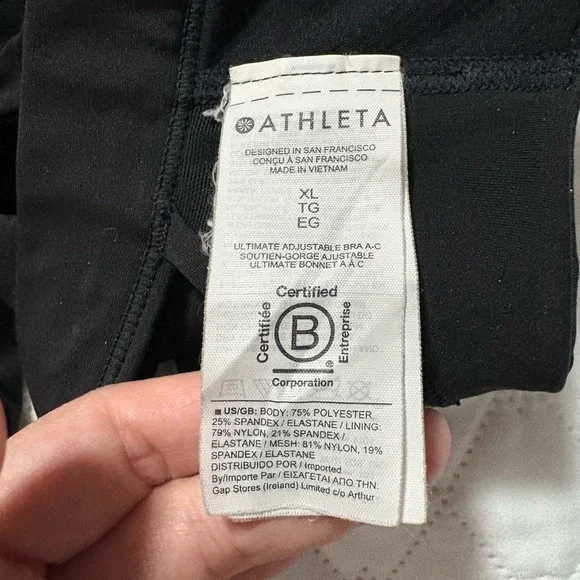 Athleta Black Sports Bra - Picture 4 of 4